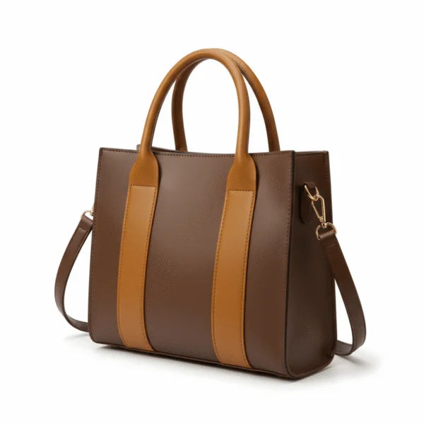 Italian Tote Bag - Chocolate Brown
