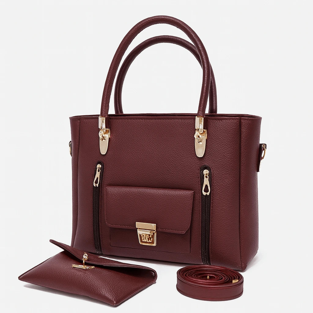 Divine Double Zipper 2pcs Dark Brown