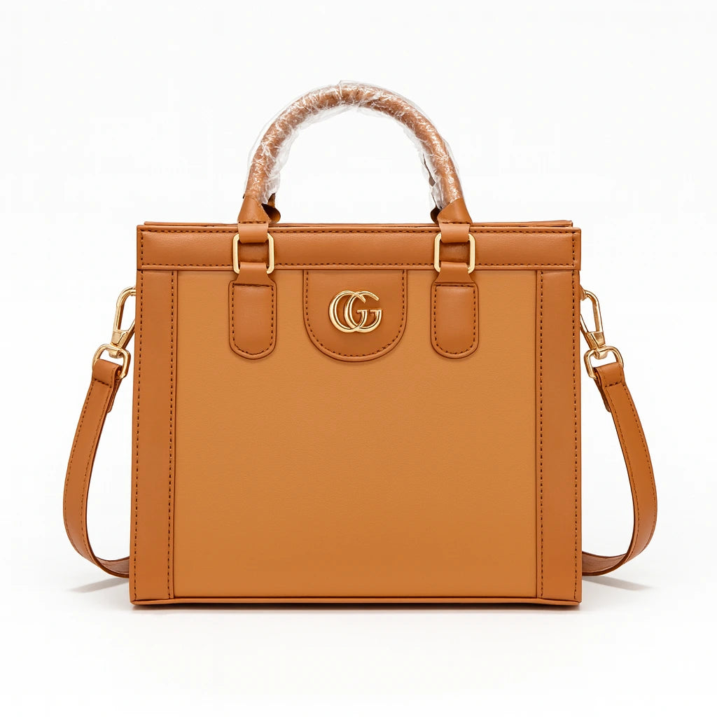 Bamboo Handel Bag Mustard